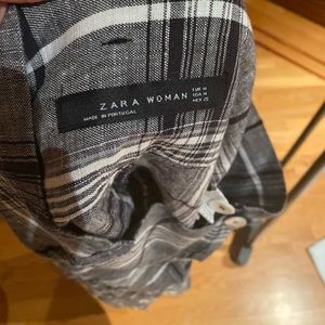 Zara plaid skirt